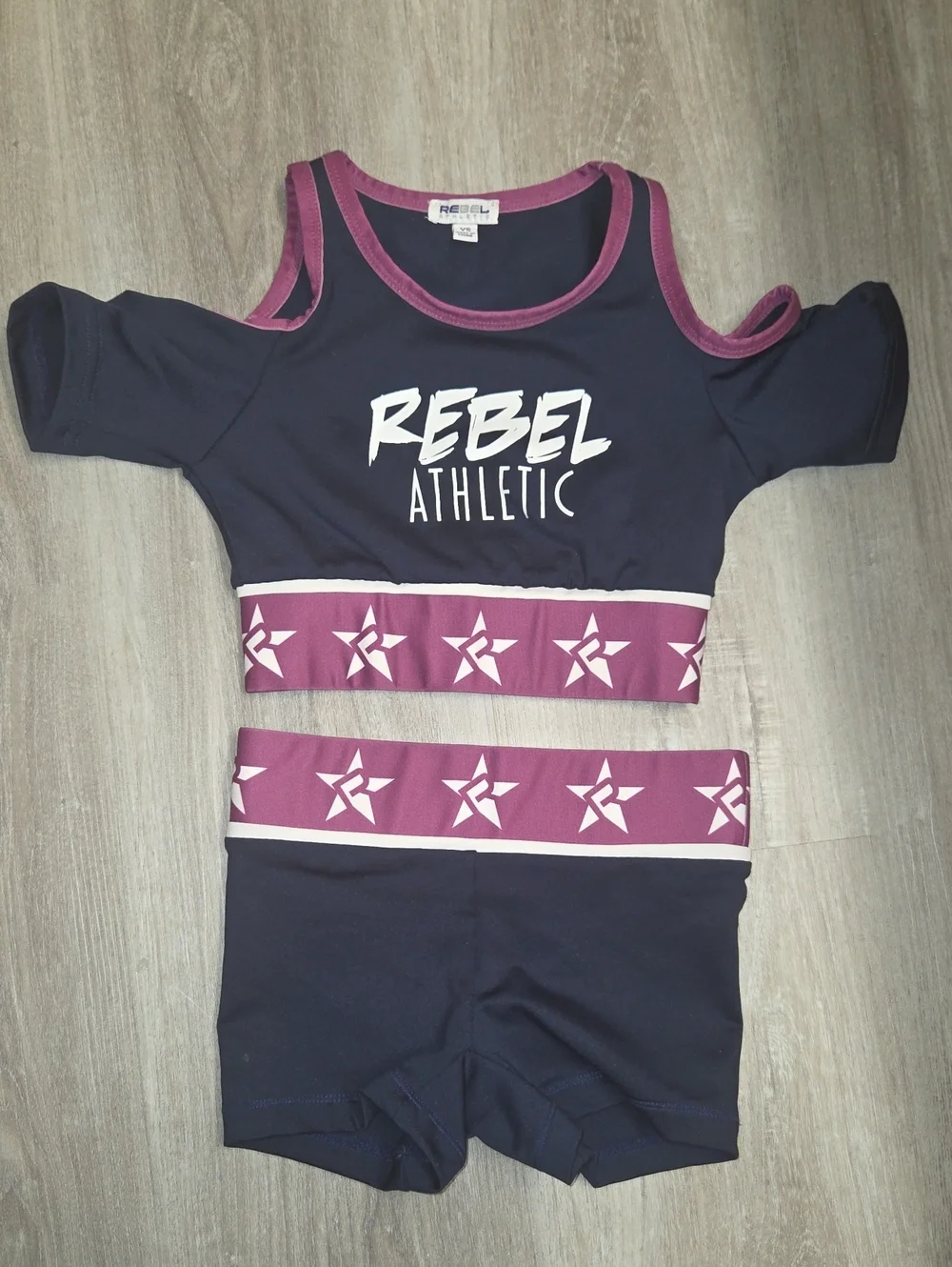 Rebel Athletic Kids Navy and Berry Matching Set